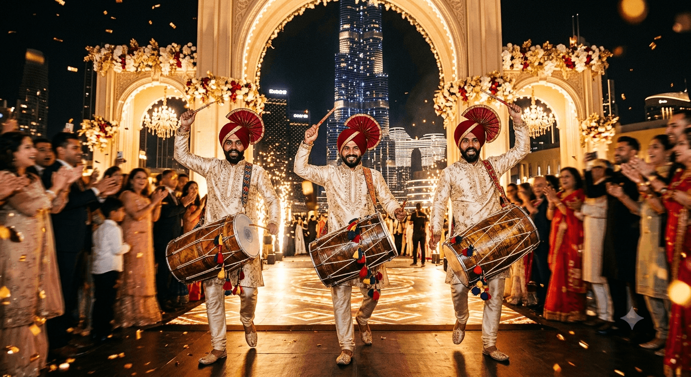 Grand Dhol Entry — Dubai